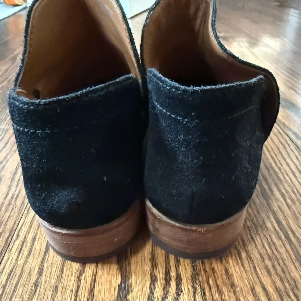 Women’s Frye Elyssa‎ Black Suede Ankle Boots Size 8.5